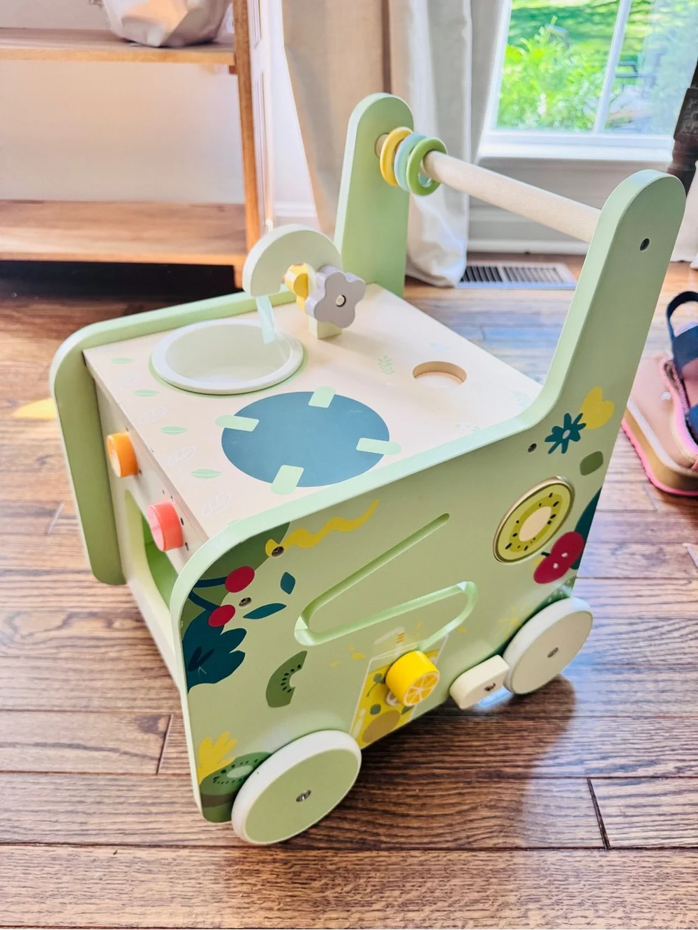 Wooden Activity Walker in Stove/Kitchen design